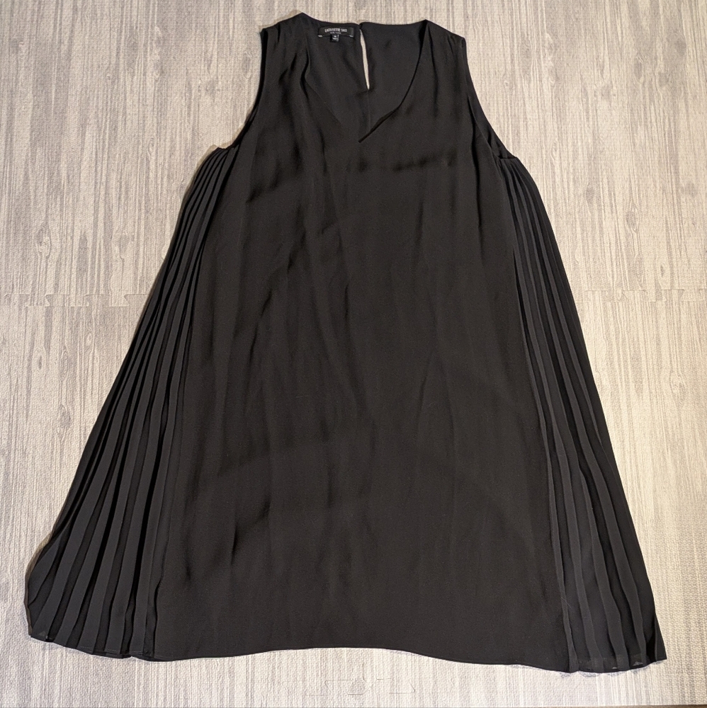 Lafayette 148 New York‎ Black Silk Sleeveless Swing Dress | Size 12